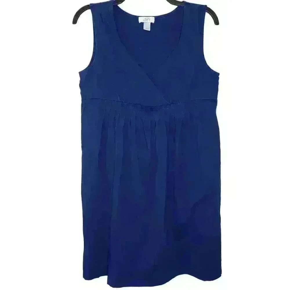 Ann Taylor LOFT royal blue t-shirt dress size medium